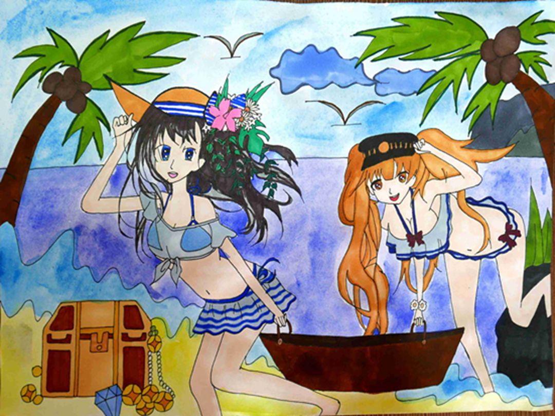 漫画六级优秀作品-六级-动漫类 成都美术考级网-中国美术学院考级