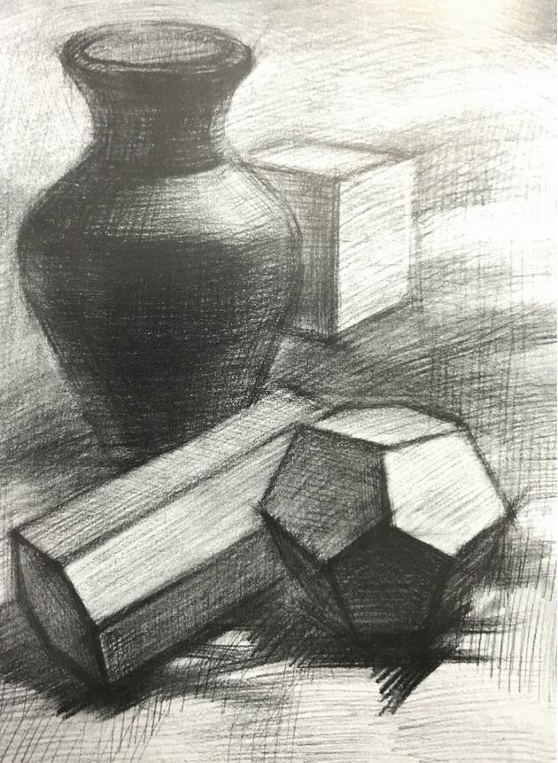 素描考级四级(中级)示范图例