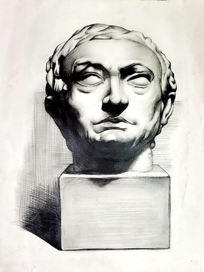 素描八级优秀作品-八级-素描类 成都美术考级网-中国美术学院考级