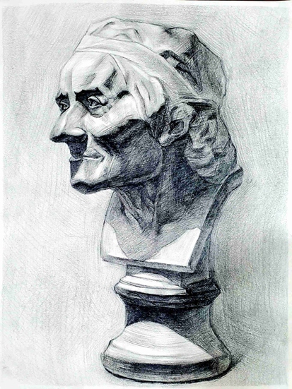 素描八级优秀作品