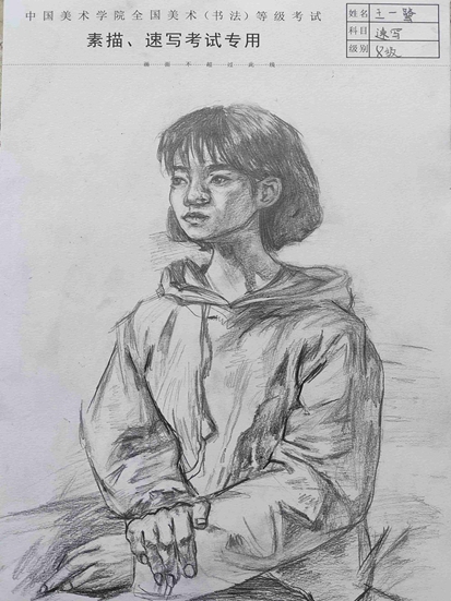 速写八级优秀作品